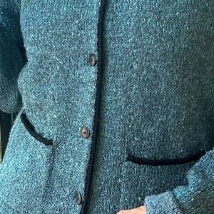 Vintage Hand-loomed Heavy Weight Knit Cardigan